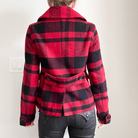 Vintage American Eagle Outfitters Buffalo Plaid Wool Jacket for Holiday & Winter - Picture 5 of 9